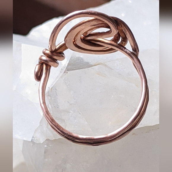 Artisan Copper Spiral Ring - Picture 12 of 12